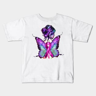 Butterfly Woman Kids T-Shirt